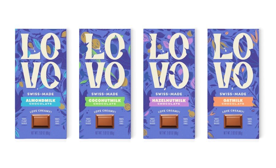 LOVO launches plant-based milk chocolate bars | Snack Food & Wholesale ...