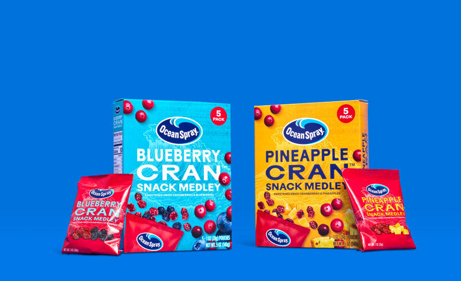 Ocean Spray debuts Snack Medley dried fruit mix Snack Food