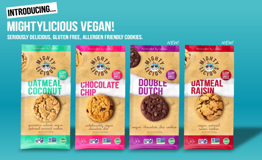 Mightylicious Gluten Free Cookies Introduces Two Vegan Varieties Snack Food And Wholesale Bakery