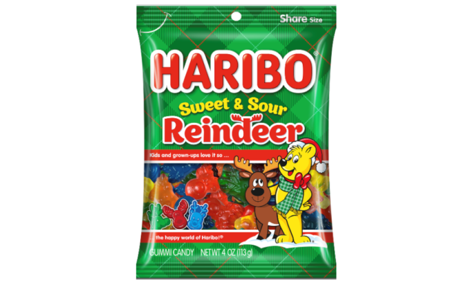 Haribo® Sweet & Sour Gummi Reindeer Holiday Candy Bag, 4 oz - Kroger