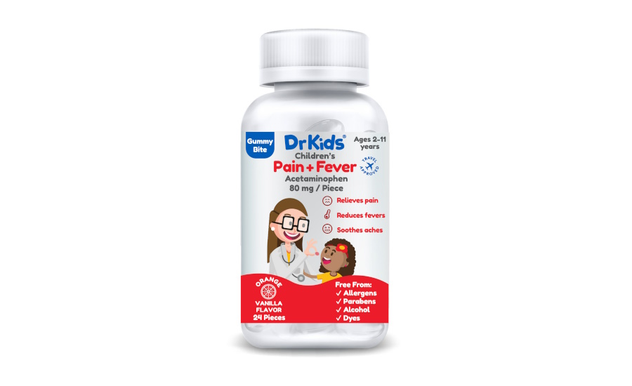 DrKids launches first-ever acetaminophen gummy bite for children