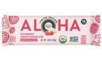 Aloha introduces limited-time Raspberry White Chocolate plant-based bars