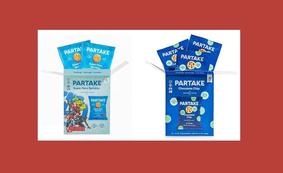 Partake Mini Cookies Snack Packs, Chocolate Chip