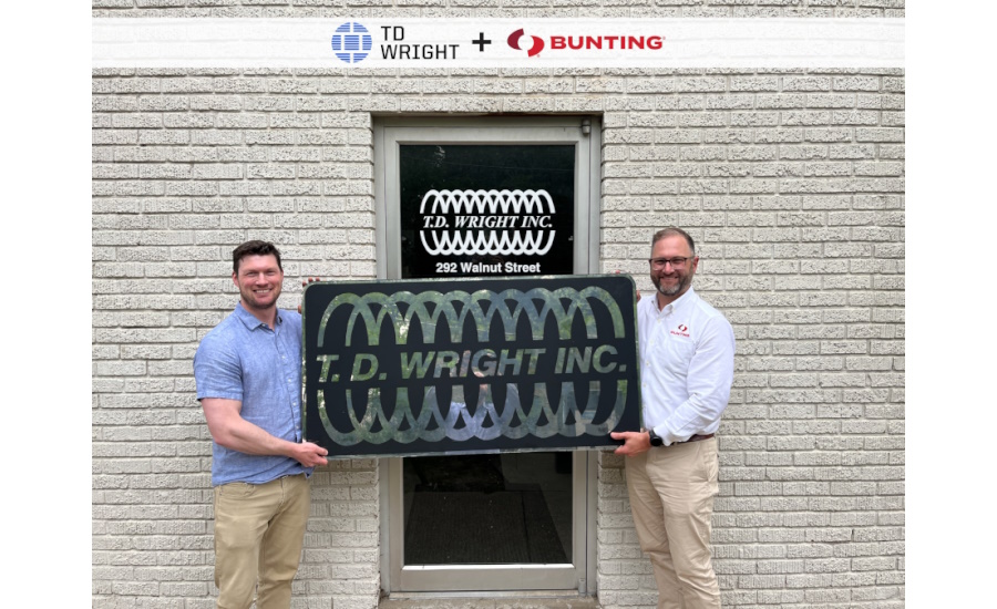 Bunting acquires TD Wright, expands cylinder offerings