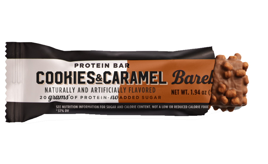 cookies and caramel protein bar