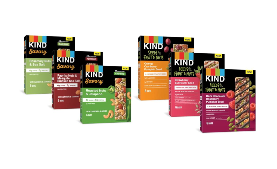 Kind Debuts New Savory And Seeds, Fruits & Nuts Bars 