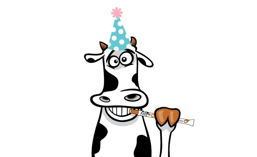 Goetze's celebrates cow mascot's 10th birthday