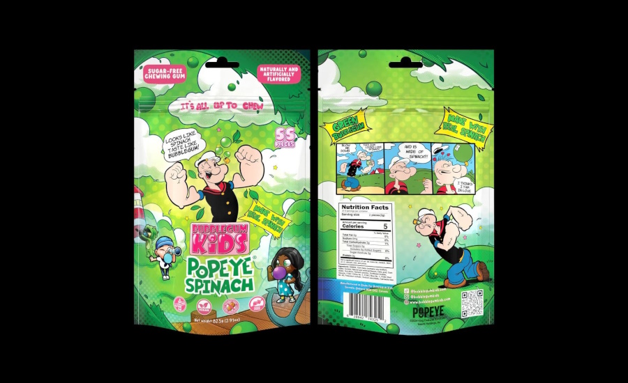 Bubblegum Kids goes full Popeye with Spinach Gum