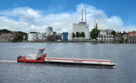 ofi partners on electric E-Pusher, barge combination