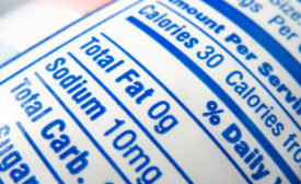 food label nutrition