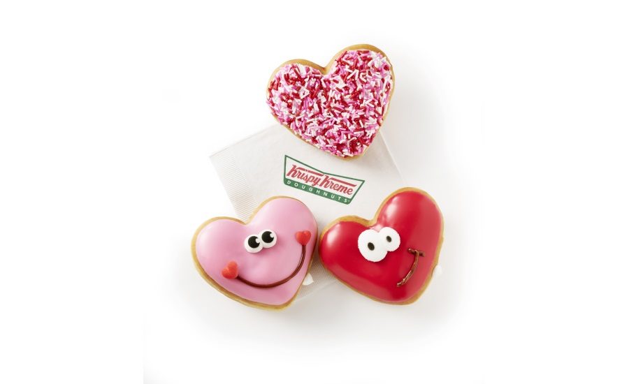 Krispy Kreme heartshaped doughnuts 20170203 Snack and Bakery
