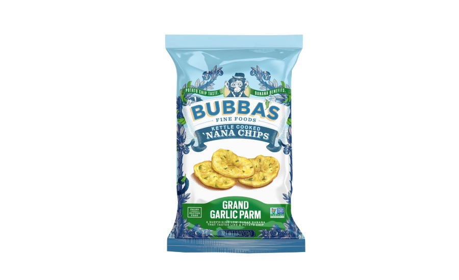 Bubbas Fine Foods garlic parmesan banana chips