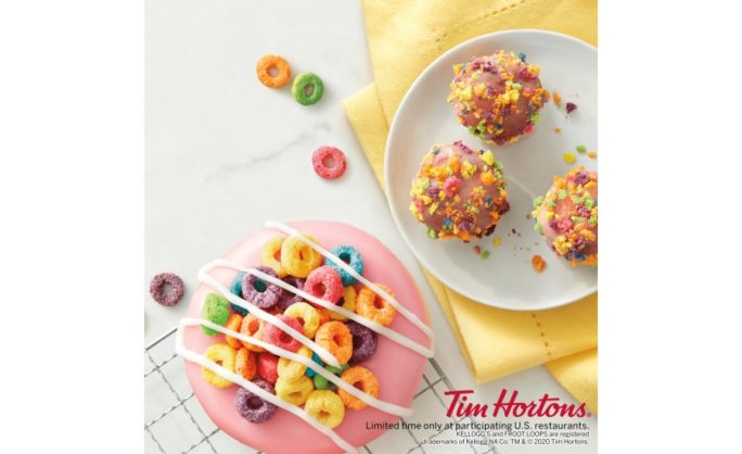 Tim Horton's HERSHEY'S Candy Coated Eggs Dream Donut