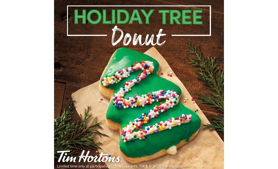 Tim Hortons releases Holiday Tree Donut for 2021 Snack Food