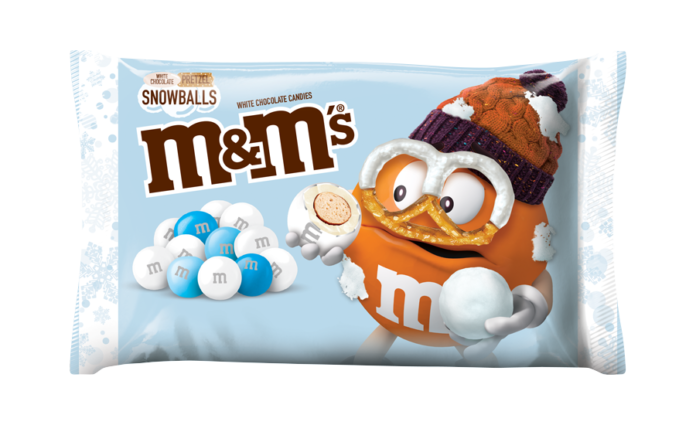 M&M's Pretzel Snowballs Share Size 2.83oz : Snacks fast delivery