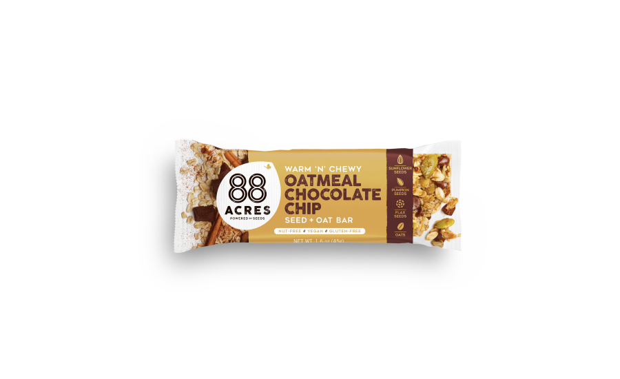 88 Acres launches Oatmeal Chocolate Chip Seed + Oat Bar