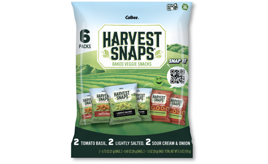 Harvest Snaps Lightly Salted, Baked Green Pea Snacks, 6 oz - 2 Pack