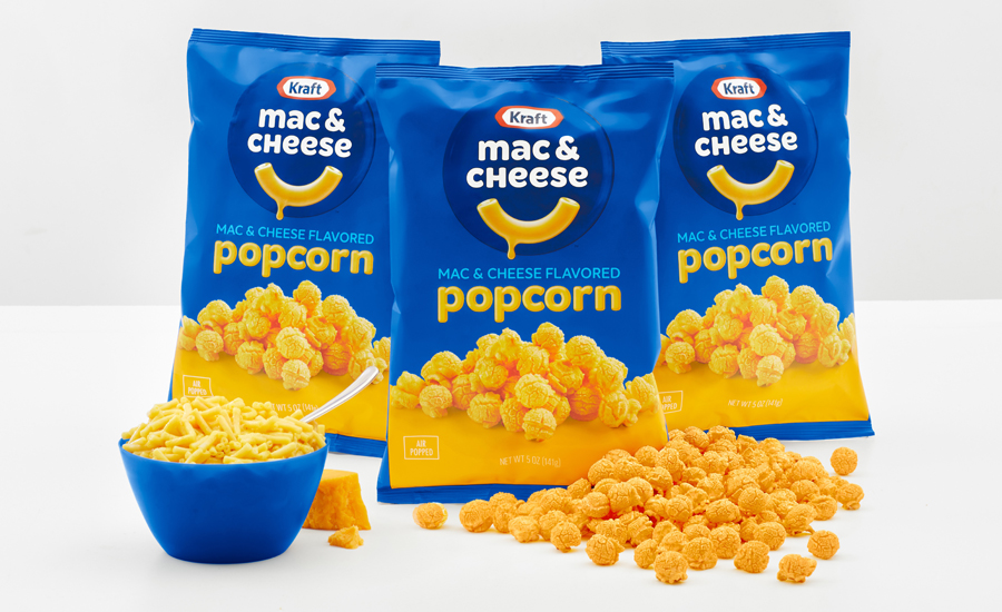 mac & cheese flavored popcorn