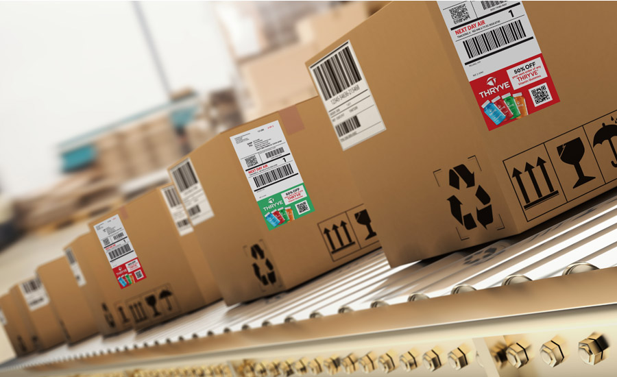 boxes in a conveyor belt