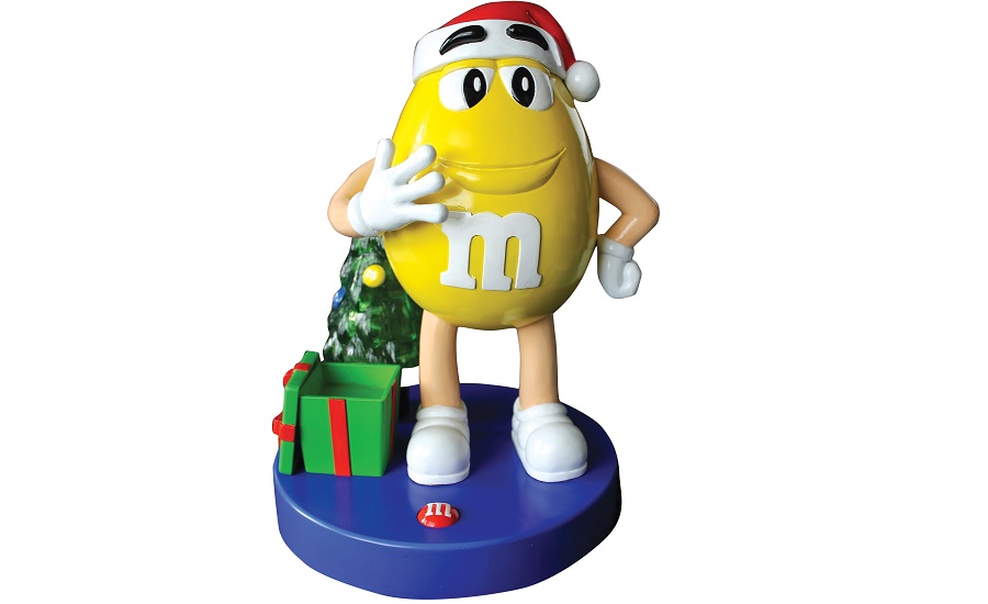  M&M's Limited Edition 2016 Yellow Character Dispenser with  Lights & Sounds
