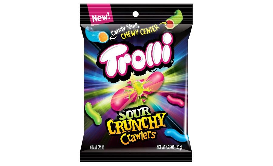 Trolli brand launches Crunchy Crawlers candy-coated gummy worms, 2020-07-21