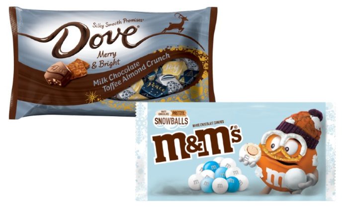 Mars: M&M's White Chocolate Candies in a Laydown Bag