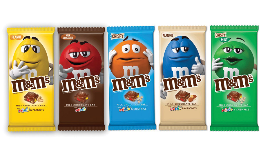 M&M's Milk Chocolate Bar With Minis & Peanuts 3.9 Oz