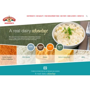 Land O'Lakes Ingredients Website Home Page