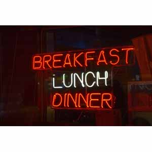 Breakfast-Lunch-Dinner Neon Sign
